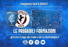 Empoli-Arezzo: le probabili formazioni