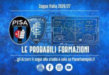 Pisa-Empoli: le probabili formazioni