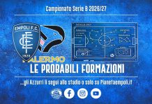 Empoli-Palermo: le probabili formazioni