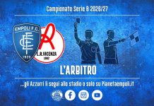 L’arbitro di Empoli-Vicenza